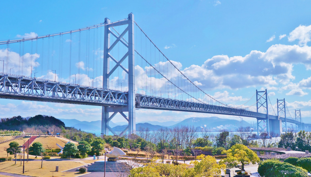 Seto Ohashi Bridge, Kagawa, Japan jigsaw puzzle in Bridges puzzles on TheJigsawPuzzles.com