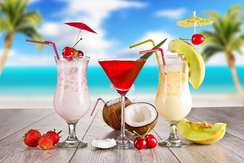 Summer Drinks jigsaw puzzle in Puzzle of the Day puzzles on TheJigsawPuzzles.com