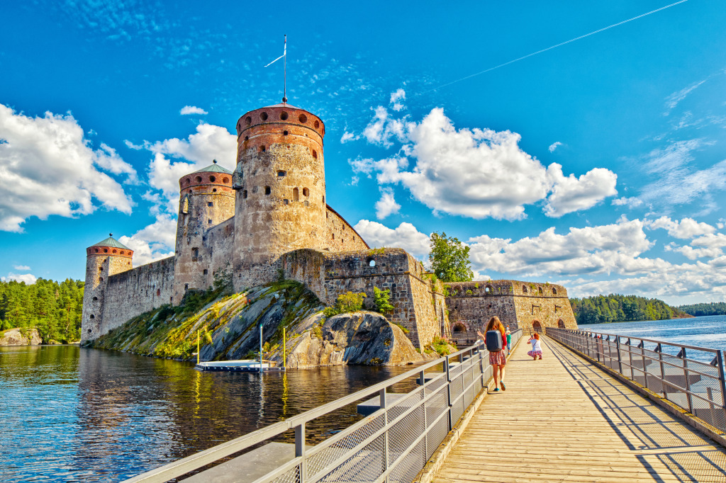Olavinlinna Olofsborg Castle, Finland jigsaw puzzle in Castles puzzles on TheJigsawPuzzles.com