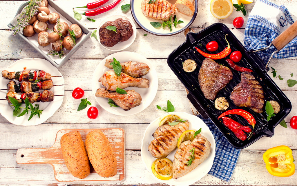 Grilled Meats jigsaw puzzle in Food & Bakery puzzles on TheJigsawPuzzles.com