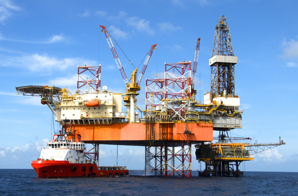 Offshore Oil Rig jigsaw puzzle in Puzzle of the Day puzzles on TheJigsawPuzzles.com