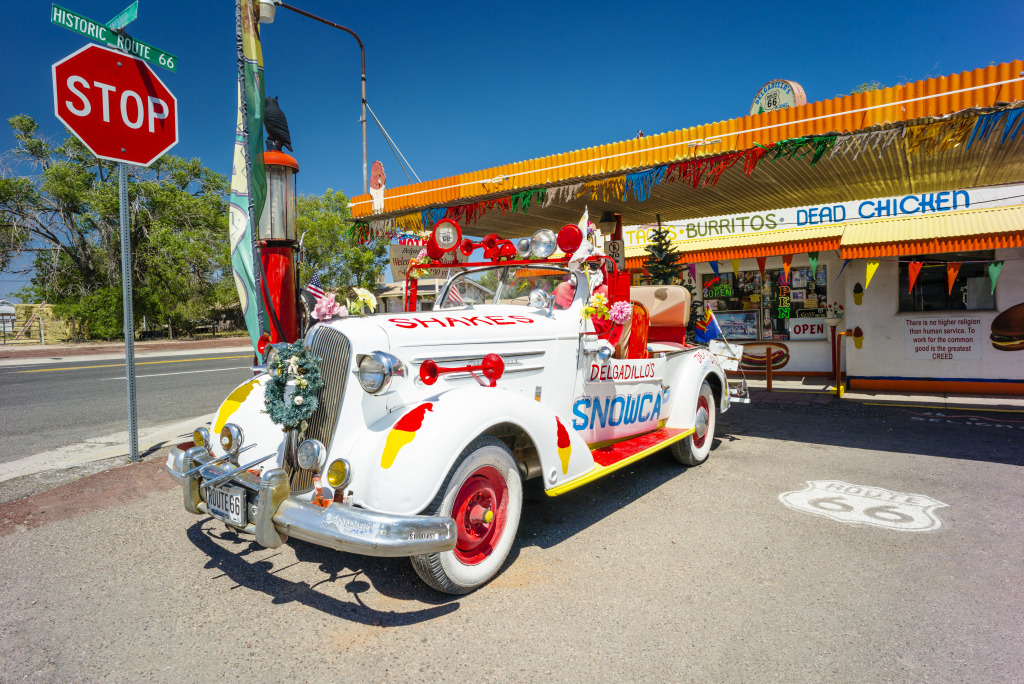 Delgadillos Ice Cream Shop, Route 66 jigsaw puzzle in Puzzle of the Day puzzles on TheJigsawPuzzles.com