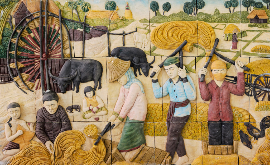 Traditional Thai Rural Culture jigsaw puzzle in People puzzles on TheJigsawPuzzles.com