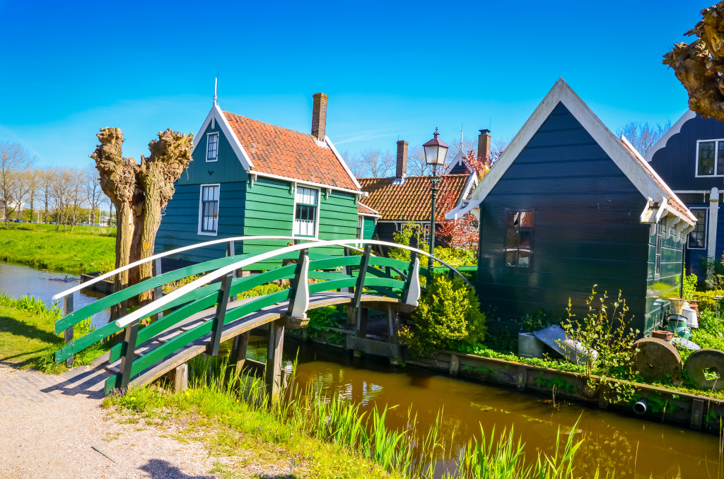 Zaanse Schans, Netherlands jigsaw puzzle in Bridges puzzles on TheJigsawPuzzles.com