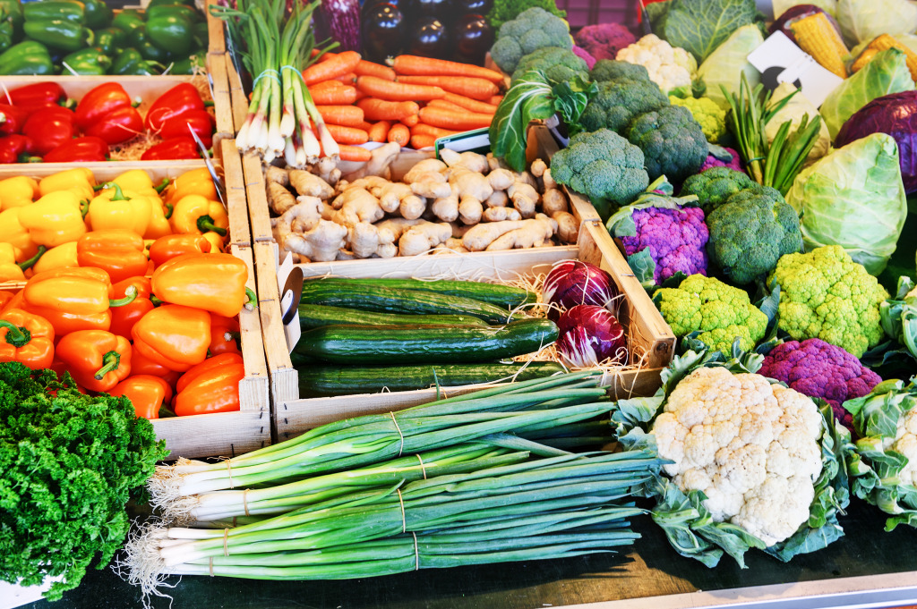 Local Farmers Market jigsaw puzzle in Fruits & Veggies puzzles on TheJigsawPuzzles.com