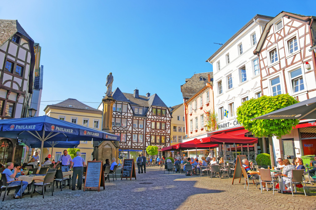 Market Square in Linz Am Rhein, Germany jigsaw puzzle in Street View puzzles on TheJigsawPuzzles.com