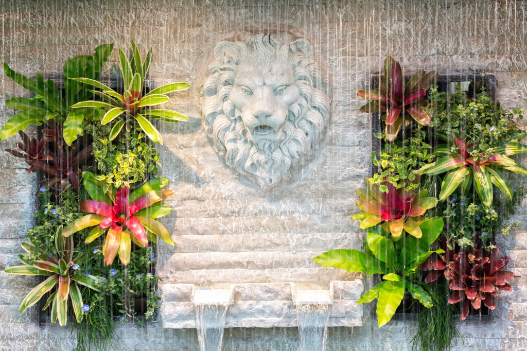 Interior Waterfall jigsaw puzzle in Waterfalls puzzles on TheJigsawPuzzles.com