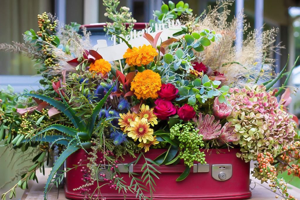 Bouquet of Rustic Wild Flowers jigsaw puzzle in Flowers puzzles on TheJigsawPuzzles.com