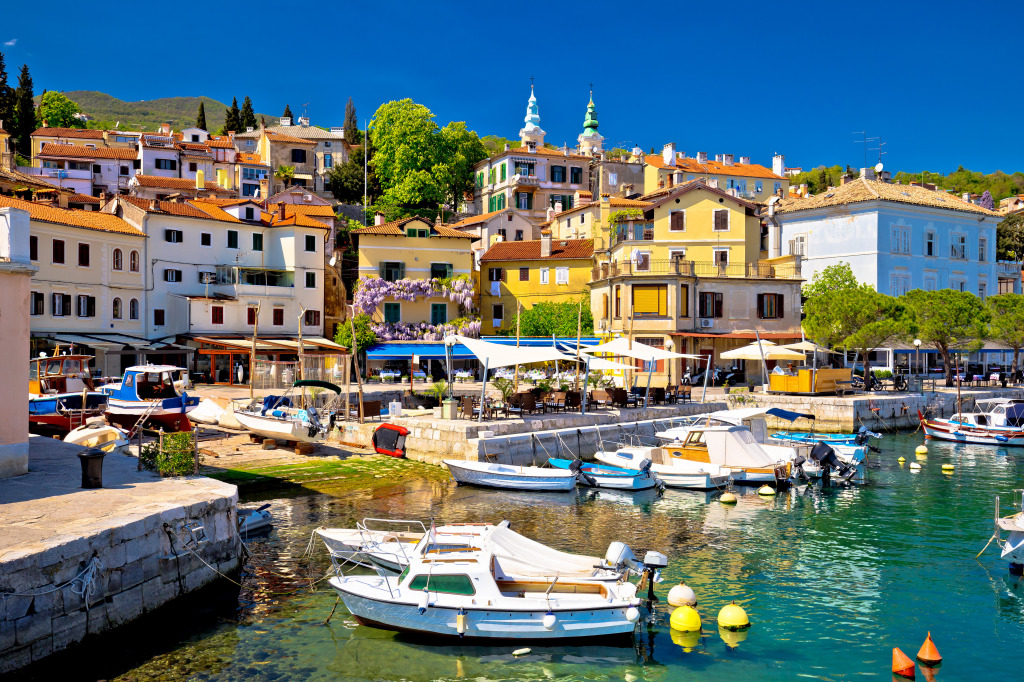 Volosko Village, Opatija Riviera, Croatia jigsaw puzzle in Puzzle of the Day puzzles on TheJigsawPuzzles.com