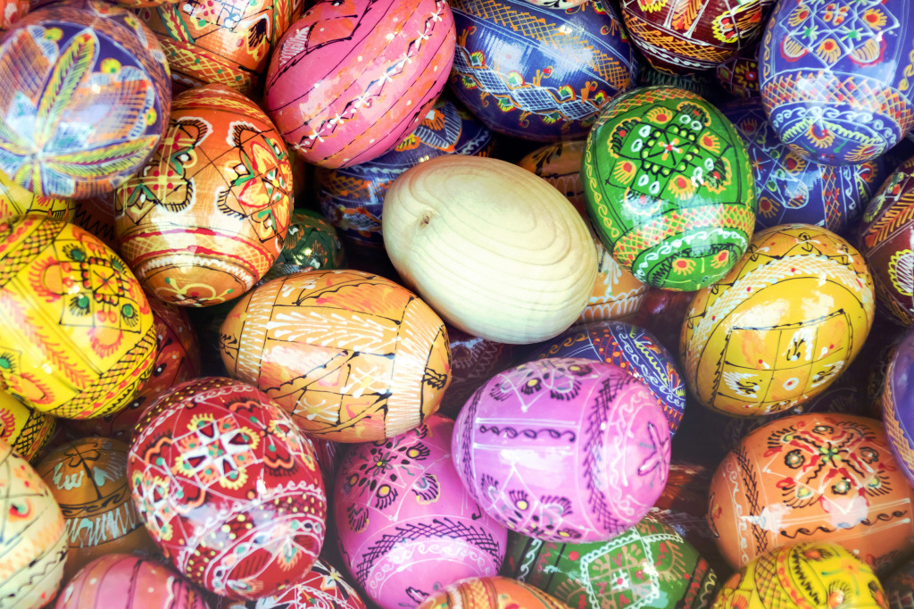 Painted Easter Eggs jigsaw puzzle in Macro puzzles on TheJigsawPuzzles.com