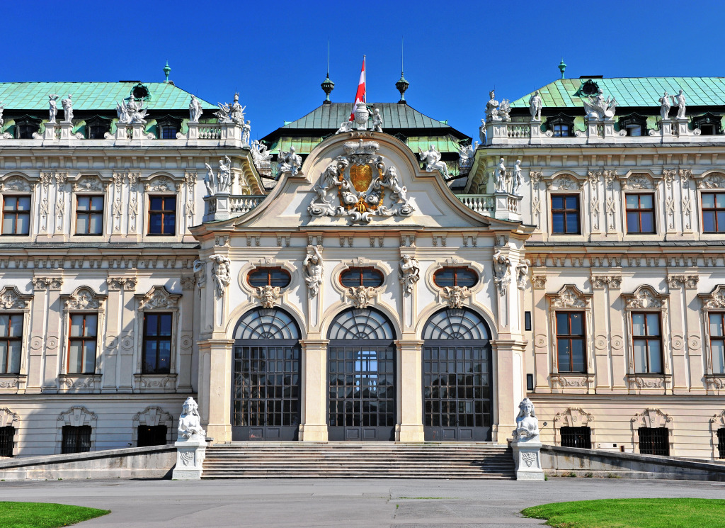 Belvedere Palace in Vienna, Austria jigsaw puzzle in Castles puzzles on TheJigsawPuzzles.com