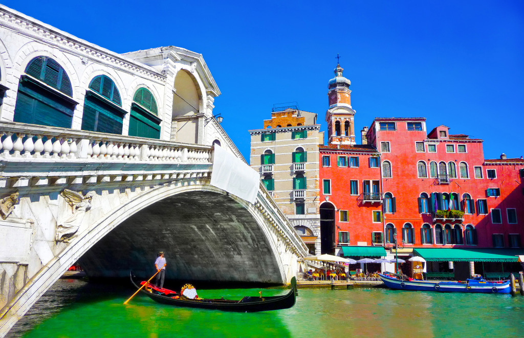 Rialto Bridge, Venice jigsaw puzzle in Bridges puzzles on TheJigsawPuzzles.com