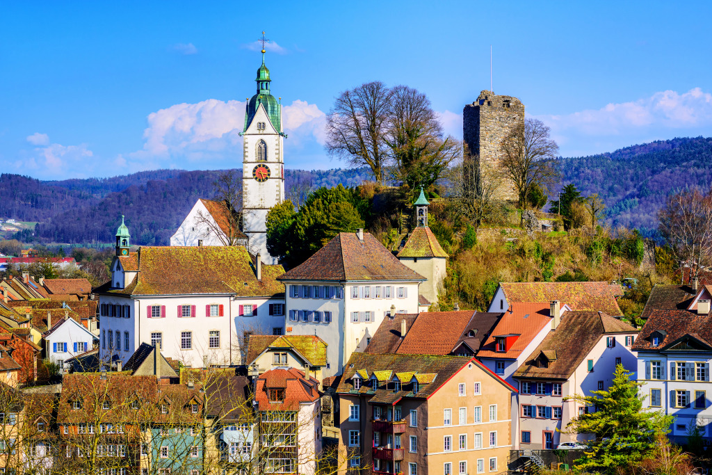 Laufenburg, Switzerland jigsaw puzzle in Puzzle of the Day puzzles on TheJigsawPuzzles.com
