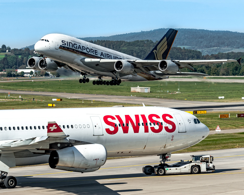 Zurich Kloten Airport, Switzerland jigsaw puzzle in Aviation puzzles on TheJigsawPuzzles.com