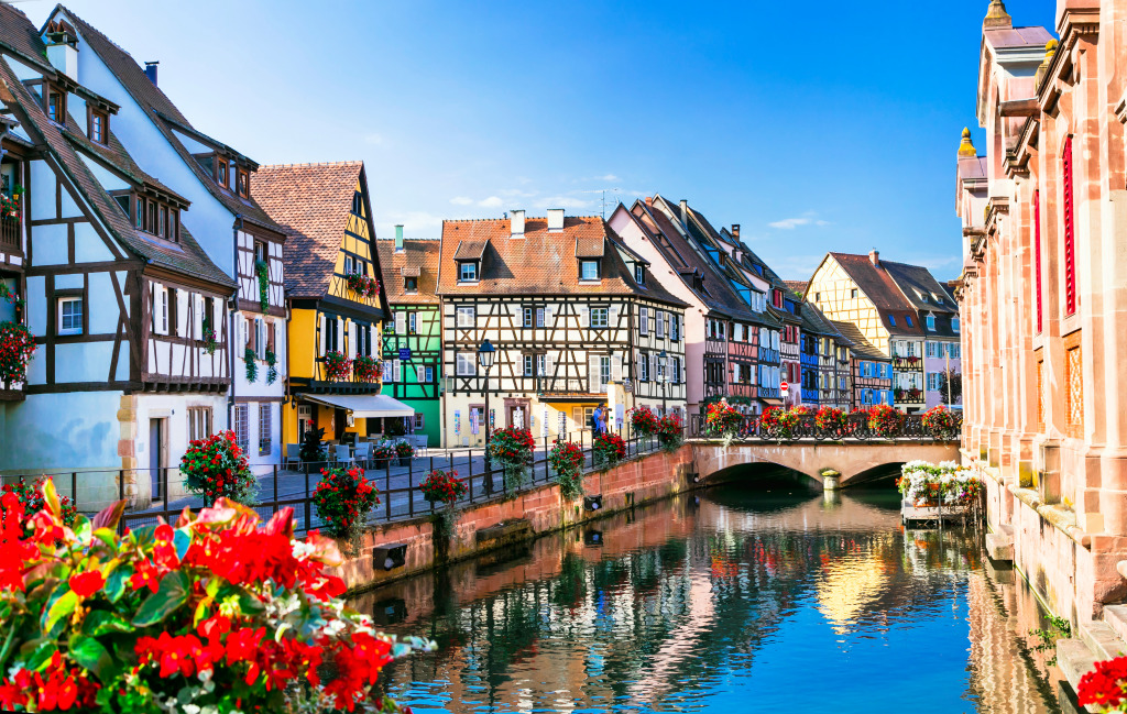 Colmar, Alsace, France jigsaw puzzle in Bridges puzzles on TheJigsawPuzzles.com