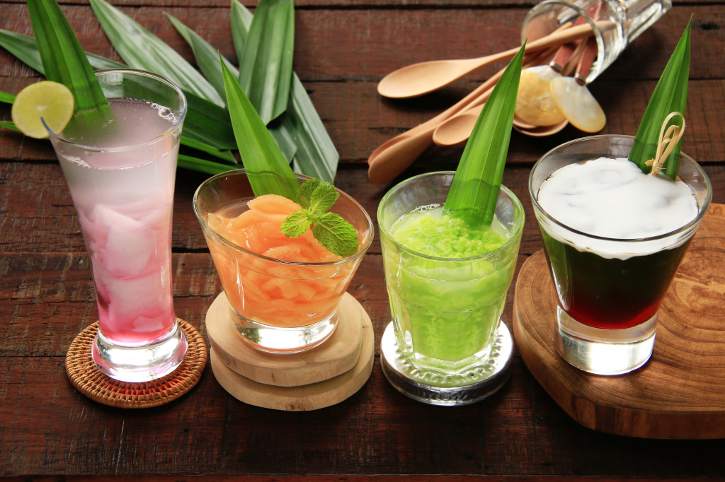 Javanese Cold Dessert Drinks jigsaw puzzle in Food & Bakery puzzles on TheJigsawPuzzles.com