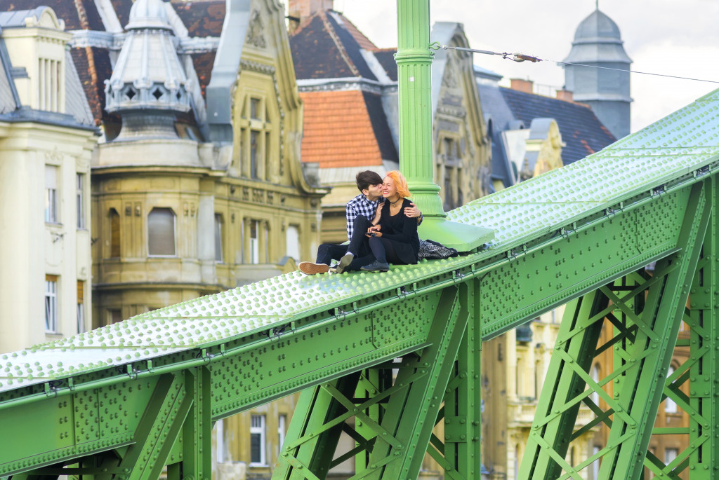 Liberty Bridge, Budapest, Hungary jigsaw puzzle in Bridges puzzles on TheJigsawPuzzles.com