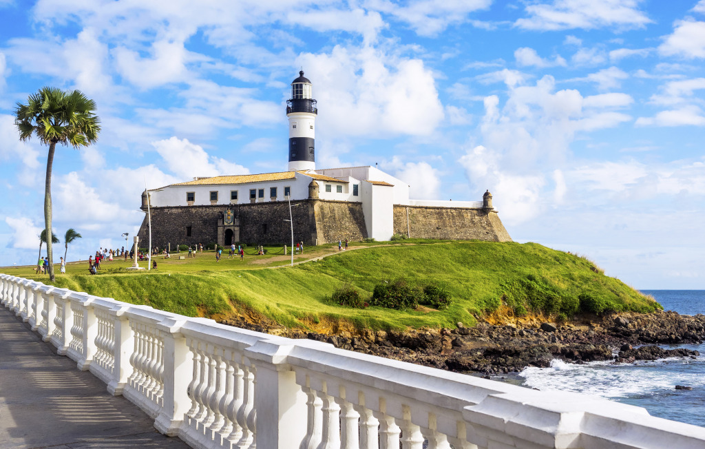 Farol da Barra Lighthouse, Brazil jigsaw puzzle in Great Sightings puzzles on TheJigsawPuzzles.com