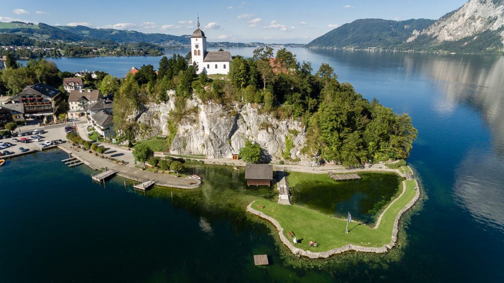 Traunsee Gmunden, Austria jigsaw puzzle in Great Sightings puzzles on TheJigsawPuzzles.com