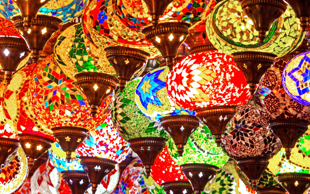 Traditional Arabic Lamps jigsaw puzzle in Puzzle of the Day puzzles on TheJigsawPuzzles.com
