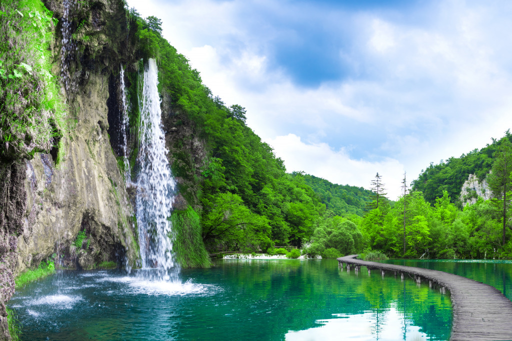 Plitvice National Park, Croatia jigsaw puzzle in Waterfalls puzzles on TheJigsawPuzzles.com