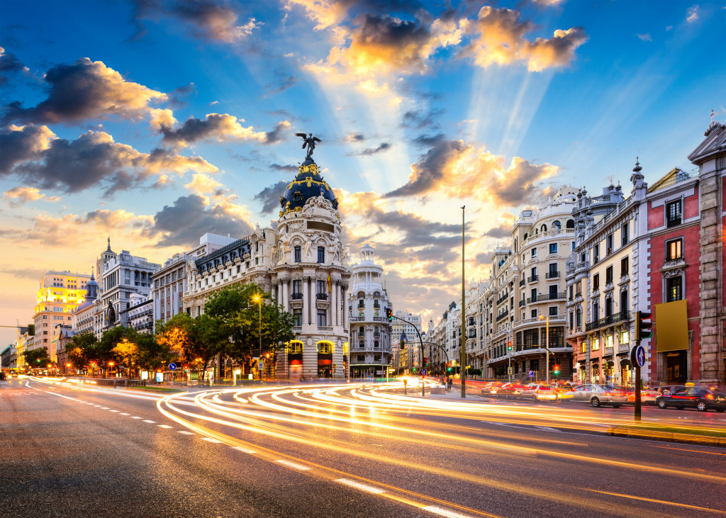 Madrid, Spain Cityscape jigsaw puzzle in Street View puzzles on TheJigsawPuzzles.com