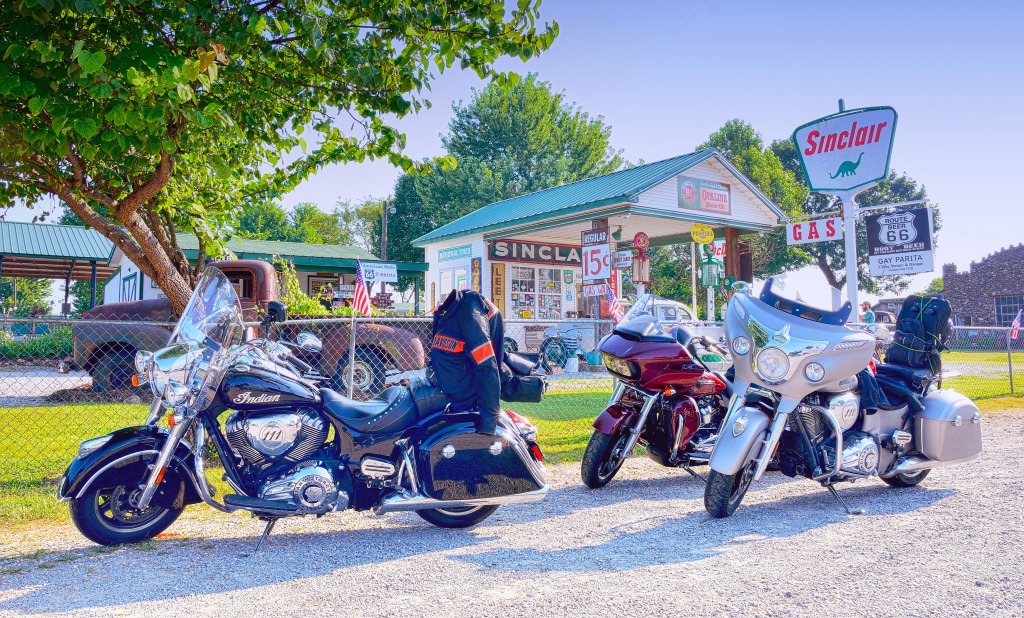 Paris Springs, Route 66 jigsaw puzzle in Cars & Bikes puzzles on TheJigsawPuzzles.com