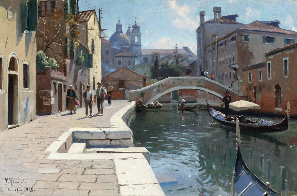 Canal in Venice jigsaw puzzle in Piece of Art puzzles on TheJigsawPuzzles.com