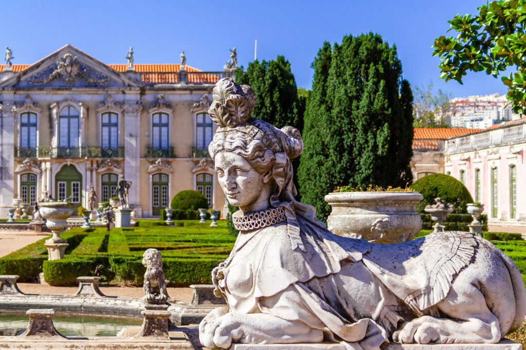 Queluz Royal Palace, Portugal jigsaw puzzle in Castles puzzles on TheJigsawPuzzles.com