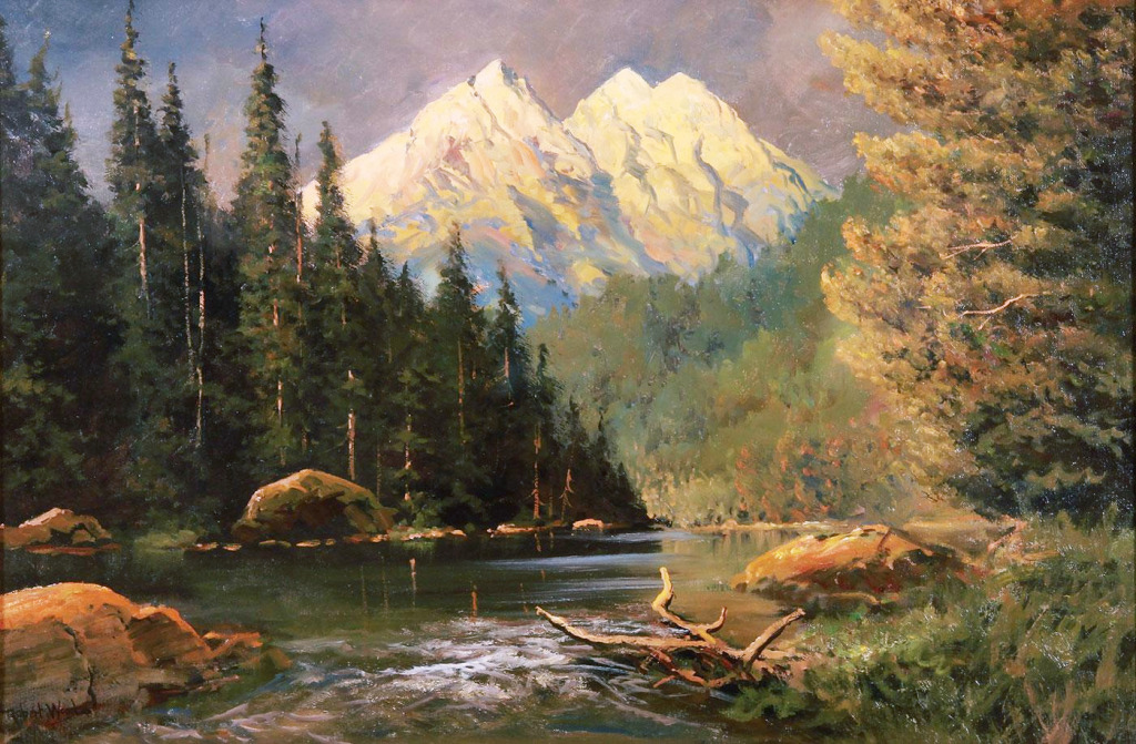 Teton Sunrise jigsaw puzzle in Piece of Art puzzles on TheJigsawPuzzles.com