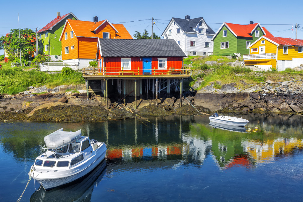 Henningsvaer Fishing Village, Norway jigsaw puzzle in Puzzle of the Day puzzles on TheJigsawPuzzles.com