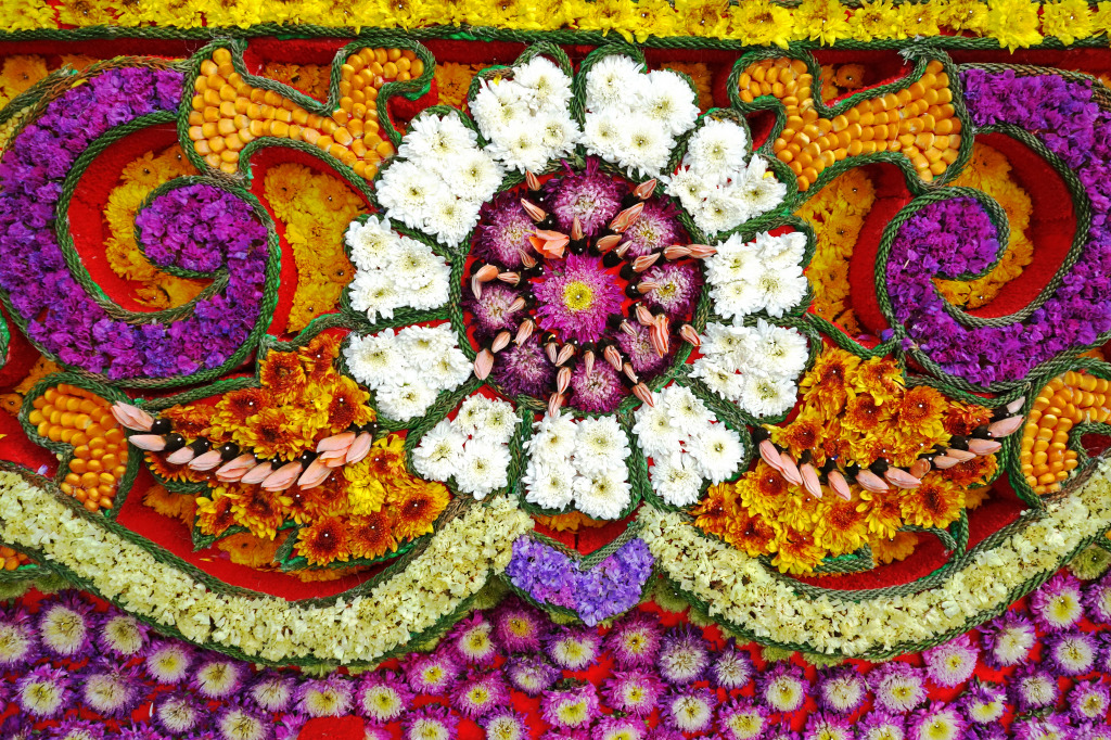 Chiang Mai Flower Festival, Thailand jigsaw puzzle in Flowers puzzles on TheJigsawPuzzles.com