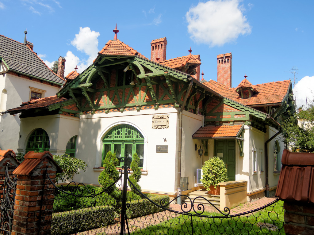 Villa in Rzeszow, Poland jigsaw puzzle in Street View puzzles on TheJigsawPuzzles.com