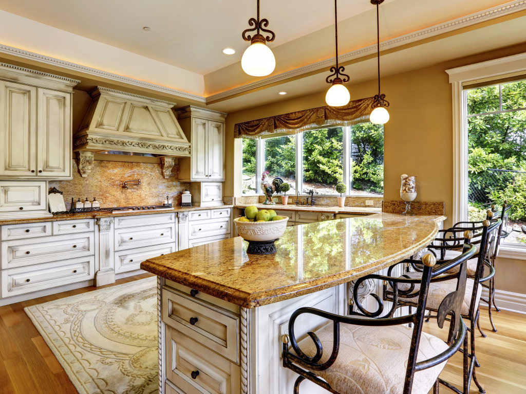 Luxury Kitchen Room jigsaw puzzle in Food & Bakery puzzles on TheJigsawPuzzles.com