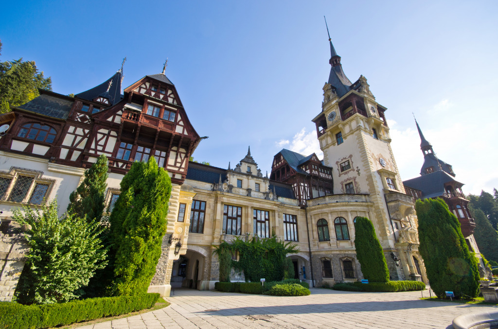 Peleș Castle in Romania jigsaw puzzle in Castles puzzles on TheJigsawPuzzles.com