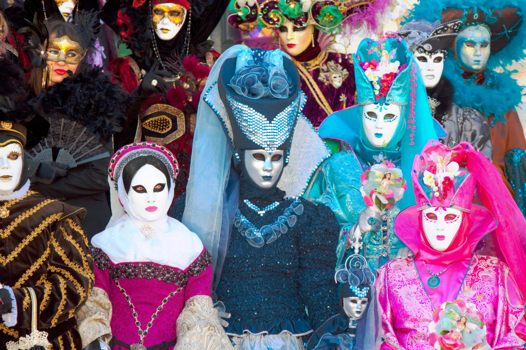 Venetian Carnival jigsaw puzzle in People puzzles on TheJigsawPuzzles.com