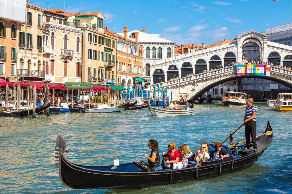 Rialto Bridge, Venice, Italy jigsaw puzzle in Bridges puzzles on TheJigsawPuzzles.com