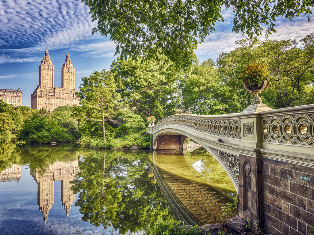 Bow Bridge, Central Park, New York City jigsaw puzzle in Bridges puzzles on TheJigsawPuzzles.com