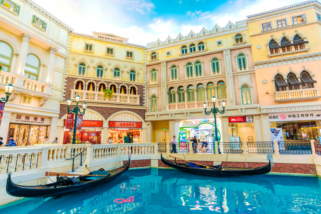 Venetian Macao Resort, Macau, China jigsaw puzzle in Street View puzzles on TheJigsawPuzzles.com