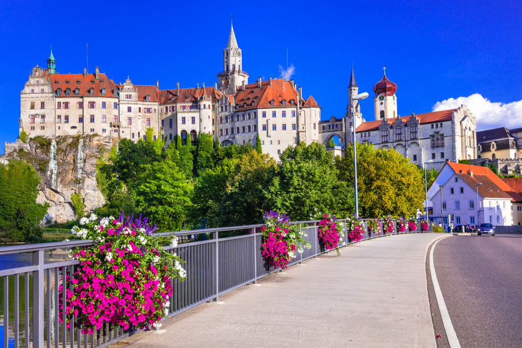Sigmaringen Town and Castle, Germany jigsaw puzzle in Bridges puzzles on TheJigsawPuzzles.com