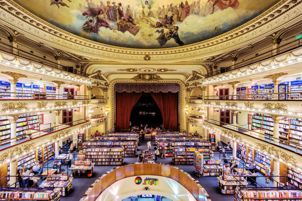 El Ateneo Grand Splendid Bookshop, Buenos Aires jigsaw puzzle in Puzzle of the Day puzzles on TheJigsawPuzzles.com