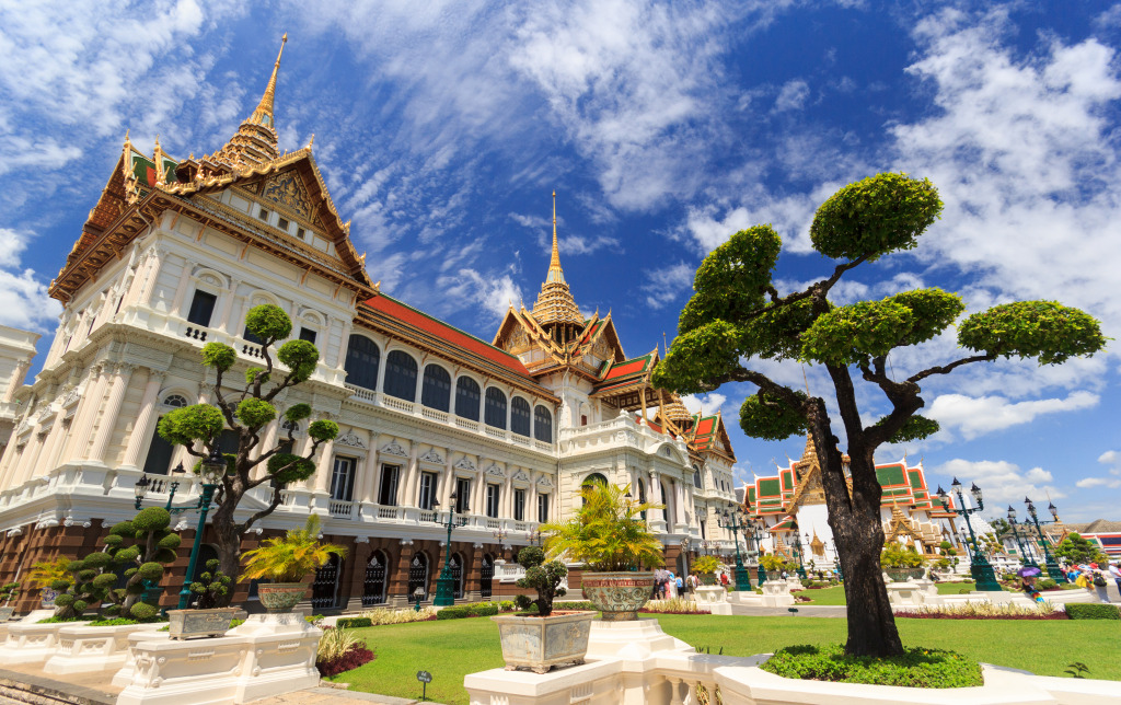 Grand Palace, Bangkok, Thailand jigsaw puzzle in Puzzle of the Day puzzles on TheJigsawPuzzles.com