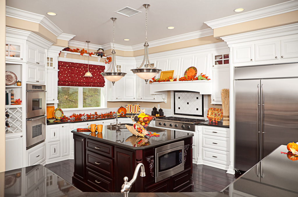 Kitchen Interior jigsaw puzzle in Food & Bakery puzzles on TheJigsawPuzzles.com