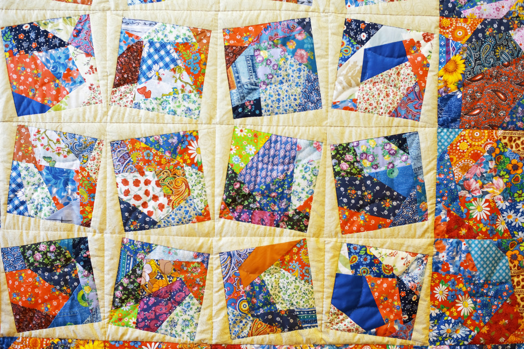 Patchwork Quilt jigsaw puzzle in Handmade puzzles on TheJigsawPuzzles.com