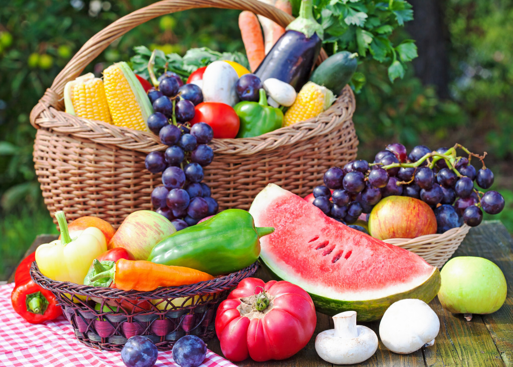 Fruit Basket jigsaw puzzle in Fruits & Veggies puzzles on TheJigsawPuzzles.com