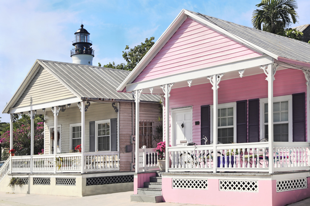 Key West Cottages, Florida jigsaw puzzle in Puzzle of the Day puzzles on TheJigsawPuzzles.com