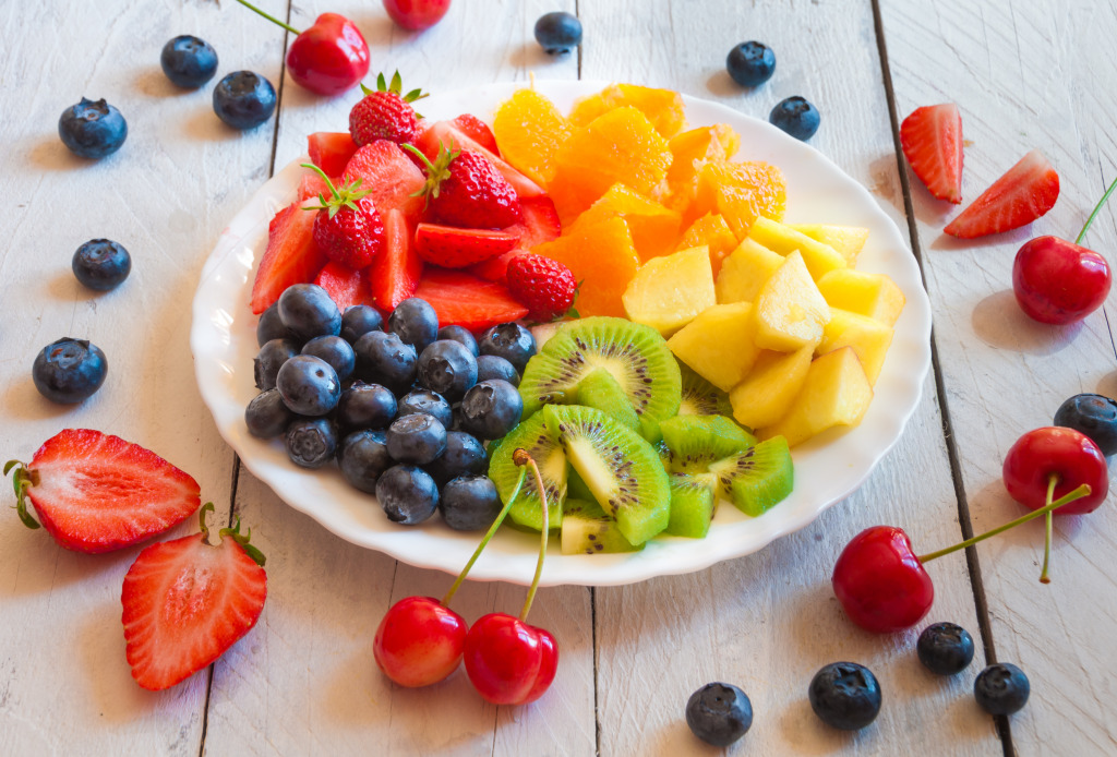 Delicious Fruit Salad jigsaw puzzle in Fruits & Veggies puzzles on TheJigsawPuzzles.com