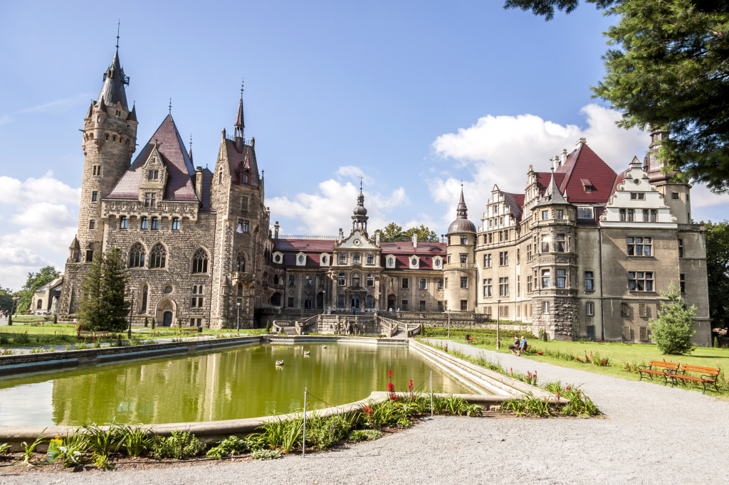 Moszna Castle in Poland jigsaw puzzle in Castles puzzles on TheJigsawPuzzles.com