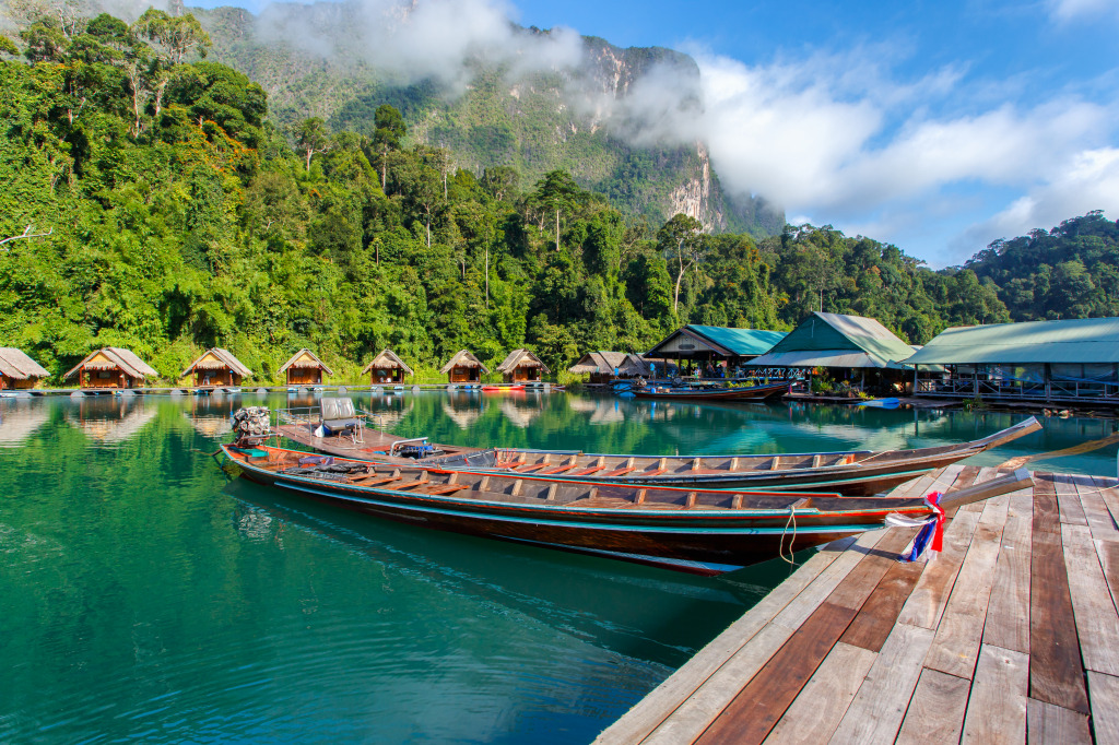 Ratchaprapha Dam Area, Surat Thani, Thailand jigsaw puzzle in Great Sightings puzzles on TheJigsawPuzzles.com