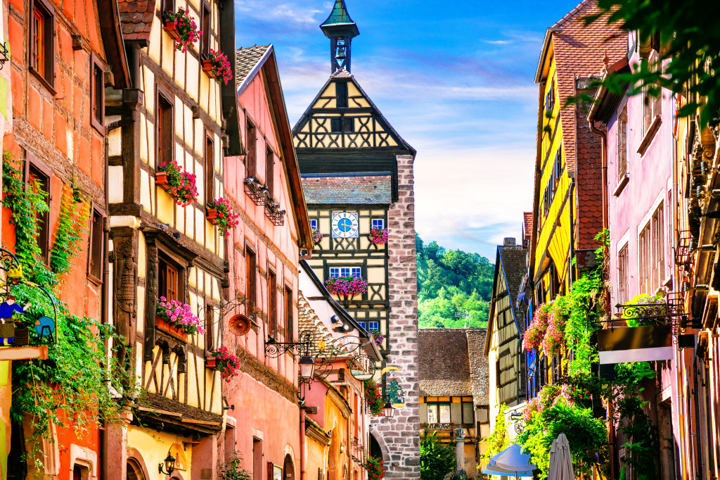 Riquewihr, Alsace, France jigsaw puzzle in Street View puzzles on TheJigsawPuzzles.com